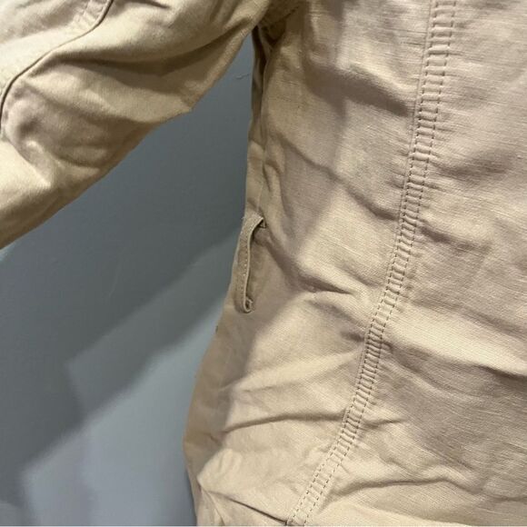 REISS Eden Khaki Green Cotton-Blend Utility Jacket Size 2 - Picture 10 of 13